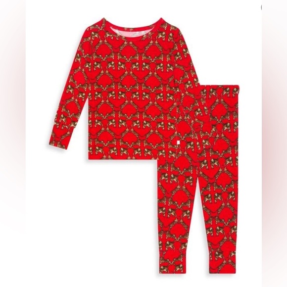 Posh Peanut Girl's Posh Peanut x Alice & Olivia Bengal Pajama Set-6-12M - Picture 3 of 3